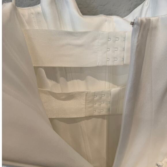 HOUSE OF CB Noele Bow Strapless Satin Mini Gown Size XS - Picture 13 of 16